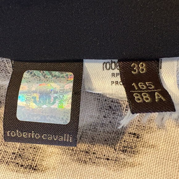 ROBERTO CAVALLI Leopard Print Edge to Edge Linen Jacket in Sz 38 US 2-4 - Picture 8 of 13